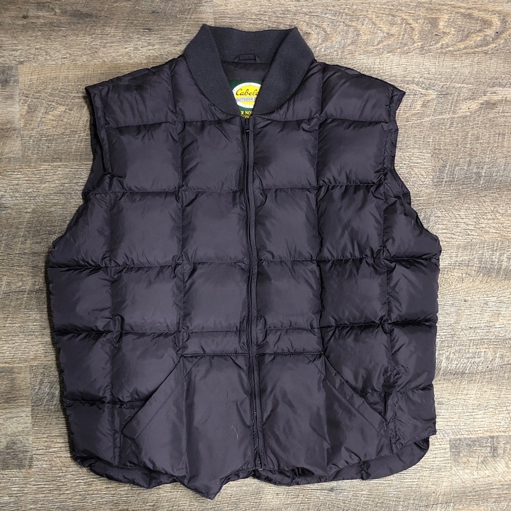 Cabela’s Outdoor Gear Premier Northern Goose Down Puffer Vest Eggplant Purple